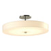 Disq Large LED Semi-Flush in Sterling - 126805-LED-85-SH1970 by Hubbardton Forge