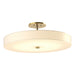 Disq Large LED Semi-Flush in Modern Brass - 126805-LED-86-SH1970 by Hubbardton Forge