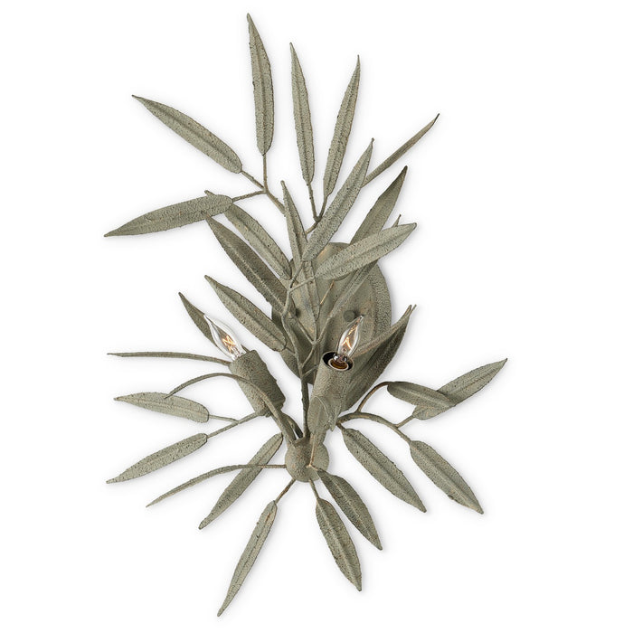 5000-0228 - Sasaya 2-Light Wall Sconce in Textured Sage by Currey and Company