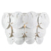 5000-0234 - Marjorie Skouras 3-Light Wall Sconce in Sugar White & White by Currey and Company