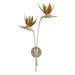 5000-0238 - Paradiso 2-Light Wall Sconce in Contemporary Silver & Gold Leaf by Currey and Company