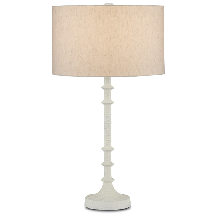 6000-0868 - Gallo 1-Light Table Lamp in Gesso White by Currey and Company