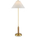 6000-0874 - Ippolito 1-Light Table Lamp in Antique Brass & Natural by Currey and Company