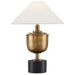 6000-0877 - Bective 1-Light Table Lamp in Antique Brass & Black by Currey and Company