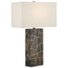 6000-0879 - Carina 1-Light Table Lamp in Natural & Brass by Currey and Company