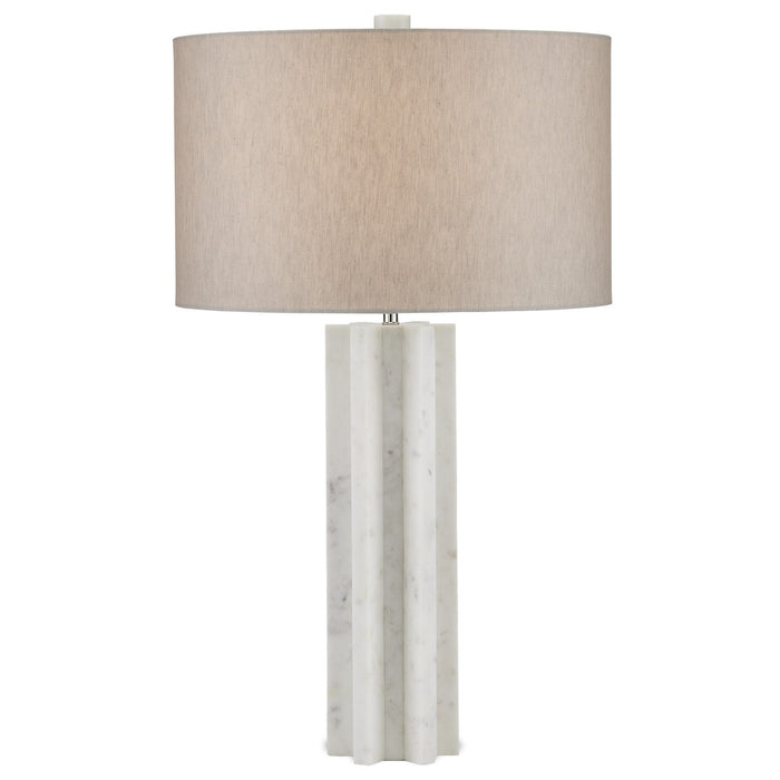 6000-0893 - Mercurius 1-Light Table Lamp in White by Currey and Company