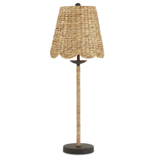 6000-0902 - Suzanne Duin 1-Light Table Lamp in Natural & Black by Currey and Company