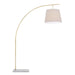 8000-0125 - Cloister 2-Light Floor Lamp in Antique Brass & White by Currey and Company