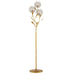 8000-0137 - Dandelion 3-Light Floor Lamp in Contemporary Silver & Gold Leaf by Currey and Company