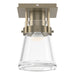 Erlenmeyer 1 Light Semi-Flush in Soft Gold - 128705-SKT-84-ZM0467 by Hubbardton Forge