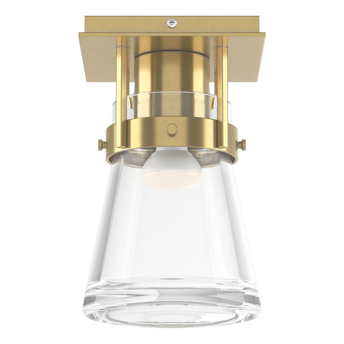 Erlenmeyer 1 Light Semi-Flush in Modern Brass - 128705-SKT-86-ZM0467 by Hubbardton Forge