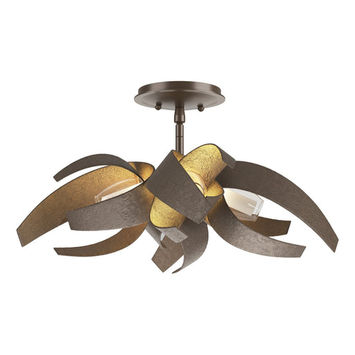 Corona Semi-Flush in Bronze - 128712-SKT-05-YE0352 by Hubbardton Forge