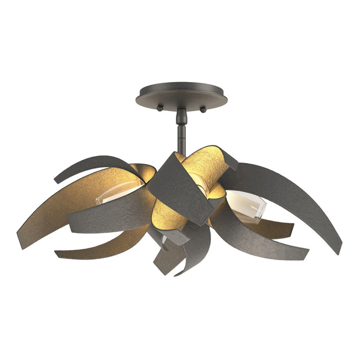 Corona Semi-Flush in Natural Iron - 128712-SKT-20-YE0352 by Hubbardton Forge