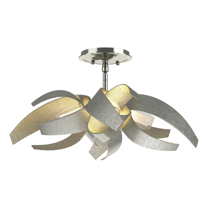 Corona Semi-Flush in Sterling - 128712-SKT-85-YE0352 by Hubbardton Forge