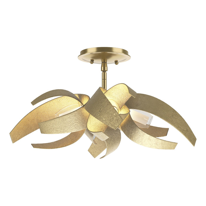 Corona Semi-Flush in Modern Brass - 128712-SKT-86-YE0352 by Hubbardton Forge