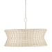 9000-0992 - Phebe 4-Light Chandelier in Bleached Natural & Vanilla by Currey and Company