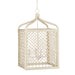 9000-0994 - Wanstead 4-Light Lantern in Bleached Natural & Antique Pearl by Currey and Company