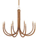 9000-1085 - Samsara 8-Light Chandelier in Natural & Saddle Tan by Currey and Company