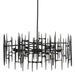 9000-1091 - Attingham 6-Light Chandelier in Satin Black by Currey and Company