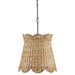 9000-1117 - Suzanne Duin 1-Light Pendant in Natural by Currey and Company