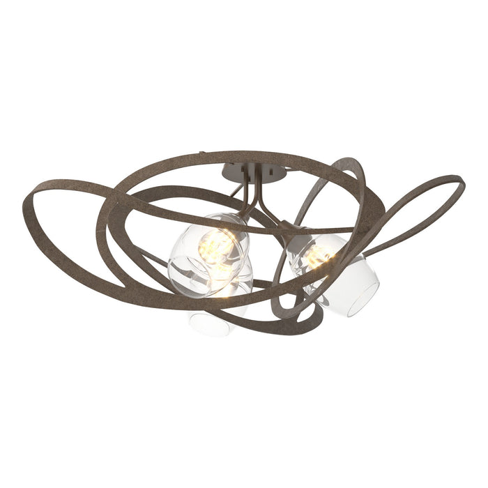 Nest Semi-Flush in Bronze - 128720-SKT-05-ZM0621 by Hubbardton Forge