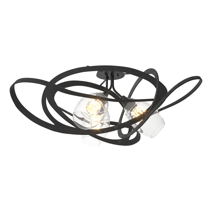 Nest Semi-Flush in Black - 128720-SKT-10-ZM0621 by Hubbardton Forge