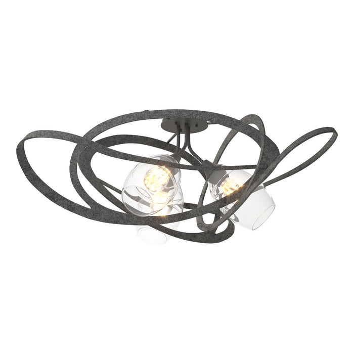 Nest Semi-Flush in Natural Iron - 128720-SKT-20-ZM0621 by Hubbardton Forge