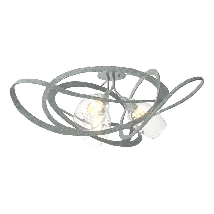 Nest Semi-Flush in Vintage Platinum - 128720-SKT-82-ZM0621 by Hubbardton Forge