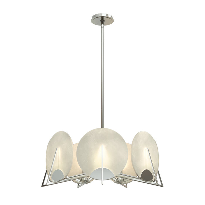 Callisto 7-Light Pendant in Sterling - 131059-SKT-MULT-85-AR by Hubbardton Forge