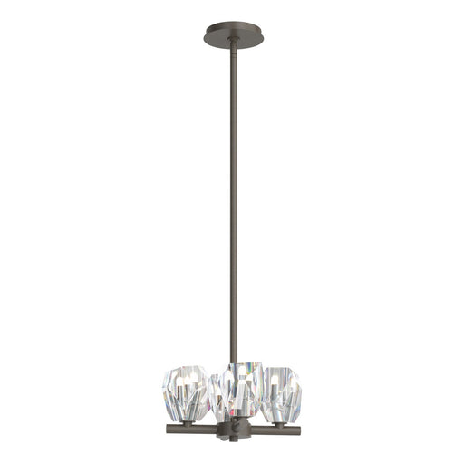 Gatsby 4-Light Semi-Flush/Pendant in Dark Smoke - 131061-SKT-MULT-07-CR by Hubbardton Forge