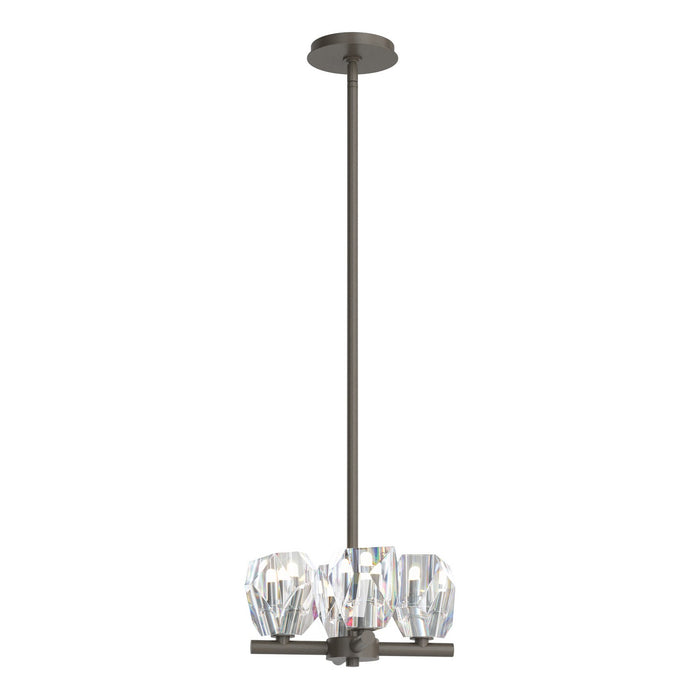 Gatsby 4-Light Semi-Flush/Pendant in Dark Smoke - 131061-SKT-MULT-07-CR by Hubbardton Forge