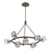 Gatsby 9-Light Ring Pendant in Bronze - 131067-SKT-MULT-05-CR by Hubbardton Forge