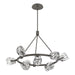 Gatsby 9-Light Ring Pendant in Dark Smoke - 131067-SKT-MULT-07-CR by Hubbardton Forge