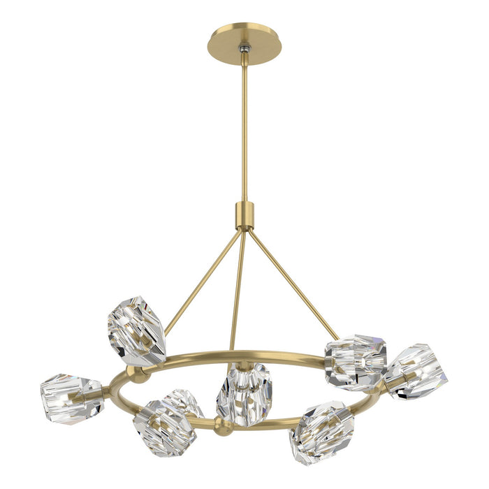 Gatsby 9-Light Ring Pendant in Modern Brass - 131067-SKT-MULT-86-CR by Hubbardton Forge