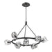 Gatsby 9-Light Ring Pendant in Ink - 131067-SKT-MULT-89-CR by Hubbardton Forge