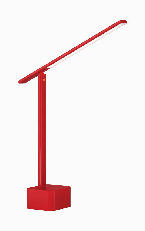 P085-640B-L - Portables LED Table Lamp in Gloss Red by George Kovacs