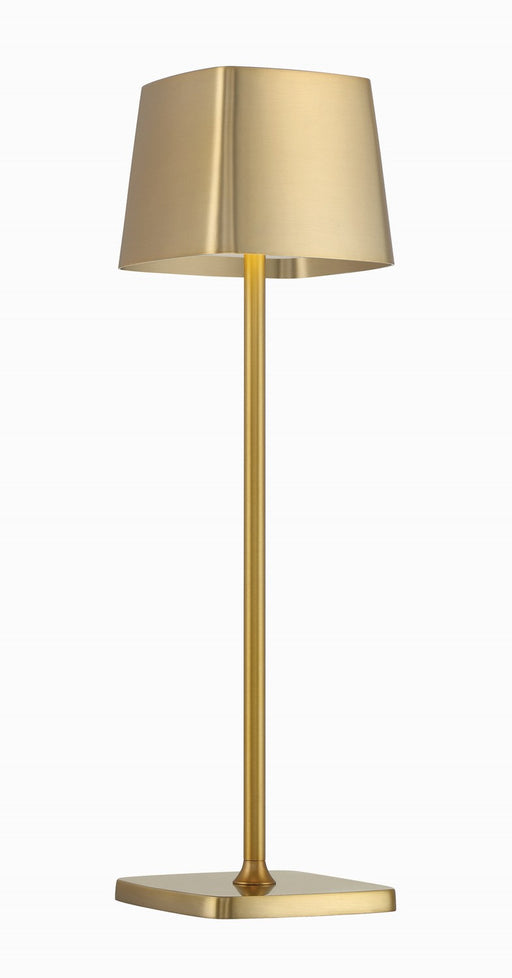 P1665-695-L - Task Portables LED Table Lamp in Soft Rass by George Kovacs