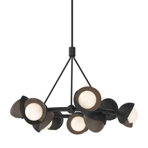 Brooklyn 9-Light Double Shade Ring Pendant in Black with Bronze Accent - 131068-SKT-MULT-10-05-GG0711 by Hubbardton Forge