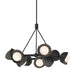 Brooklyn 9-Light Double Shade Ring Pendant in Black with Natural Iron Accent - 131068-SKT-MULT-10-20-GG0711 by Hubbardton Forge