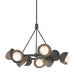 Brooklyn 9-Light Double Shade Ring Pendant in Natural Iron with Bronze Accent - 131068-SKT-MULT-20-05-GG0711 by Hubbardton Forge