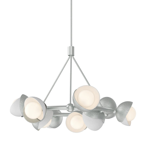 Brooklyn 9-Light Double Shade Ring Pendant in Vintage Platinum with White Accent - 131068-SKT-MULT-82-02-GG0711 by Hubbardton Forge