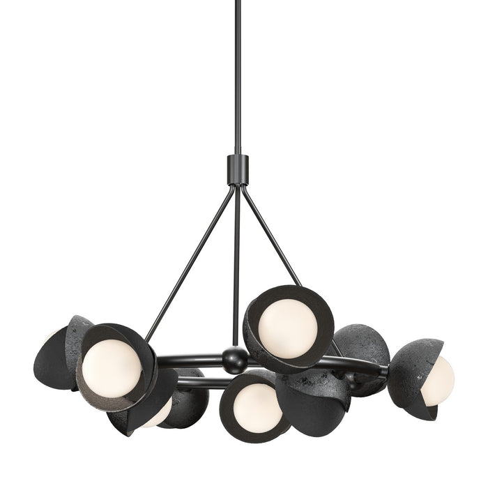 Brooklyn 9-Light Double Shade Ring Pendant in Ink with Black Accent - 131068-SKT-MULT-89-10-GG0711 by Hubbardton Forge