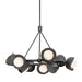 Brooklyn 9-Light Double Shade Ring Pendant in Ink with Oil Rubbed Bronze Accent - 131068-SKT-MULT-89-14-GG0711 by Hubbardton Forge