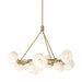 Ume 9-Light Ring Pendant in Modern Brass - 131069-SKT-MULT-86-FD0710 by Hubbardton Forge