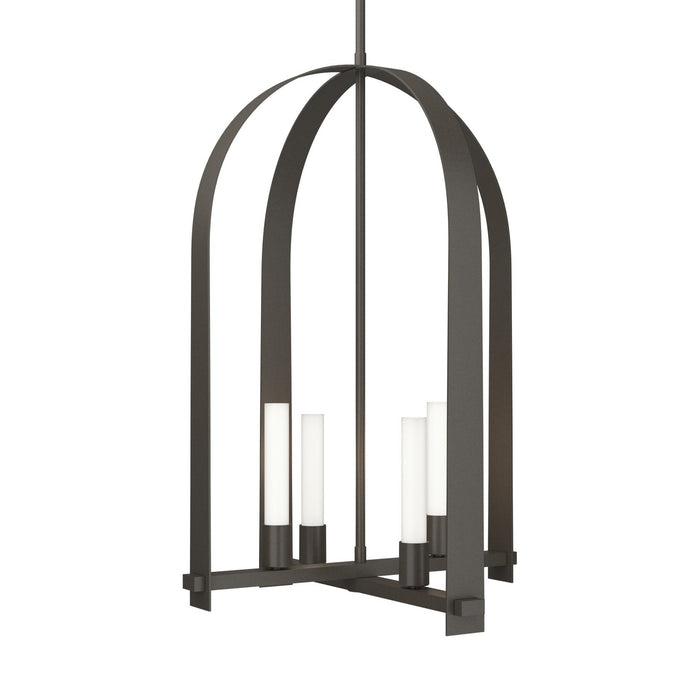 Triomphe 4-Light Pendant in Dark Smoke - 131070-SKT-MULT-07-FD0462 by Hubbardton Forge