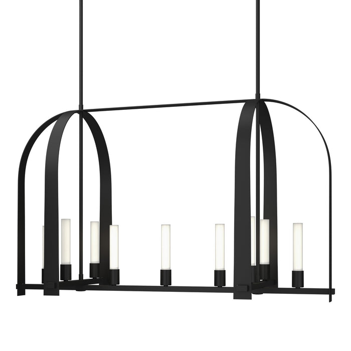 Triomphe 9-Light Linear Pendant in Black - 131075-SKT-MULT-10-FD0462 by Hubbardton Forge