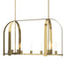 Triomphe 9-Light Linear Pendant in Modern Brass - 131075-SKT-MULT-86-FD0462 by Hubbardton Forge