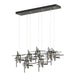 Tura 7-Light Seeded Glass Pendant in Black - 131095-SKT-STND-10-II0728 by Hubbardton Forge