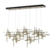 Tura 7-Light Frosted Glass Pendant in Soft Gold - 131096-SKT-STND-84-YC0305 by Hubbardton Forge