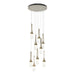 Link 9-Light Blown Glass Pendant in Soft Gold - 131100-SKT-STND-84-YG0434 by Hubbardton Forge